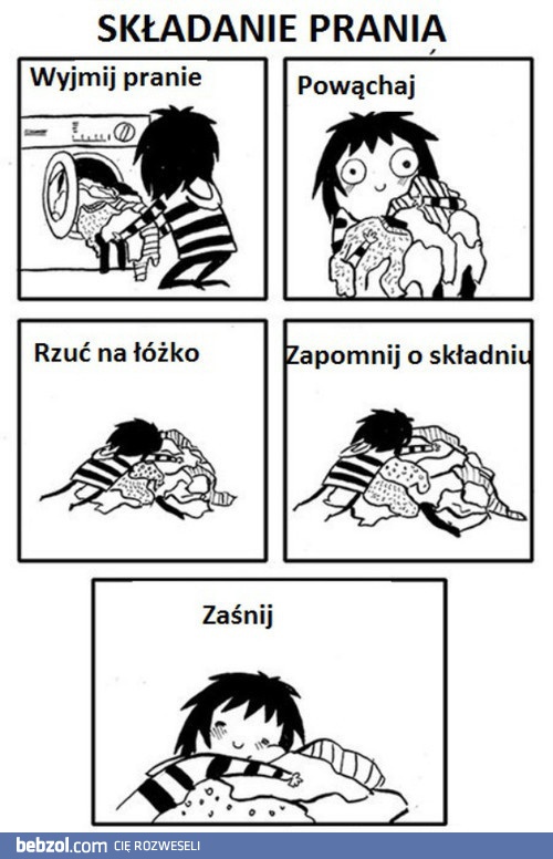 Jak składać pranie