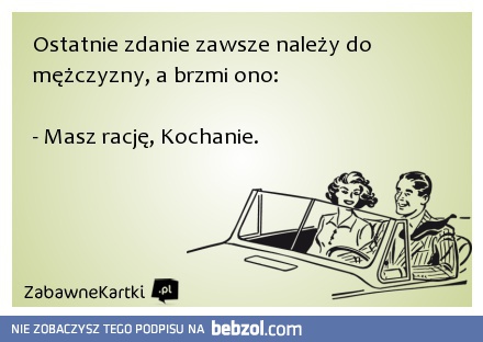 Ostatnie zdanie...