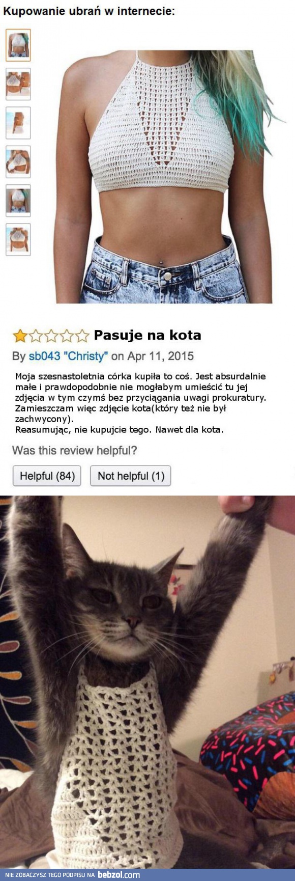 Kupowanie ubrań w internecie