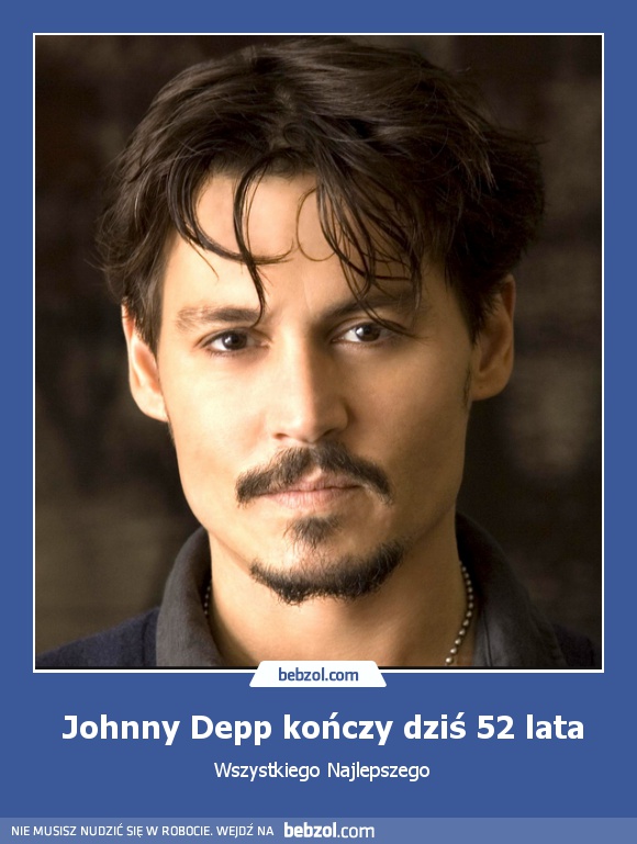 Johnny Depp kończy dziś 52 lata