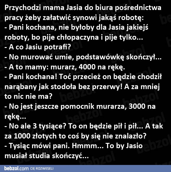 Mama Jasia w pośredniaku