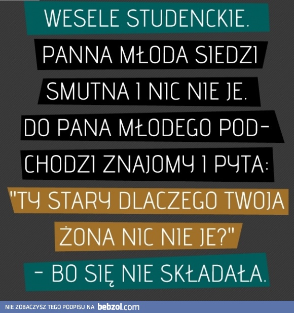 Studenckie wesele