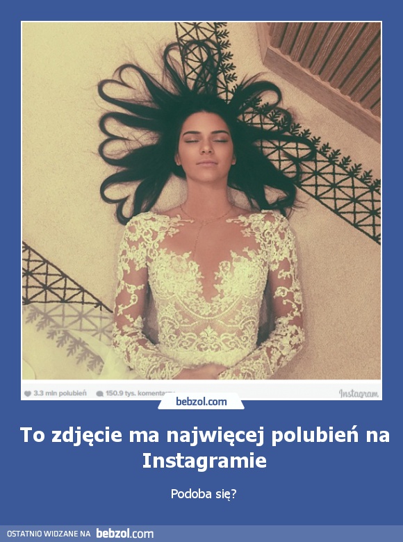 To zdjęcie ma najwięcej polubień na Instagramie