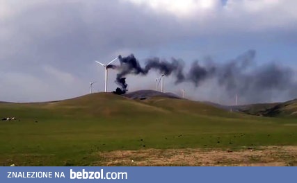 Wiatrak spalił się ze wstydu...