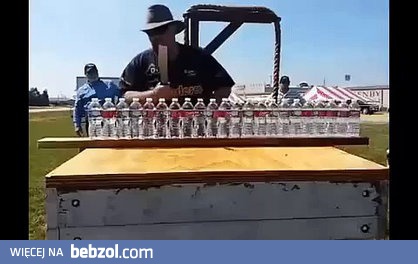 Cięcie 22 butelek jednocześnie