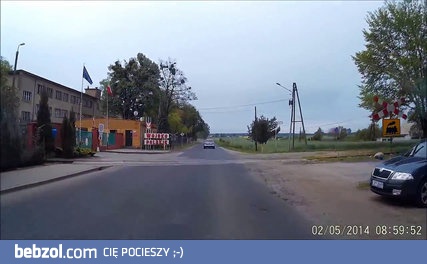 Wieśniak blokuje manewr wyprzedzania