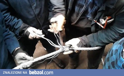 Szycie liny stalowej