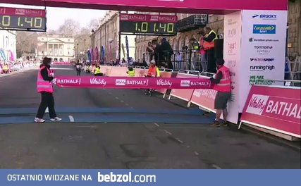 Mała niespodzianka na mecie półmaratonu