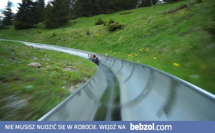 Alpejska zjeżdżalnia górska w Szwajcarii