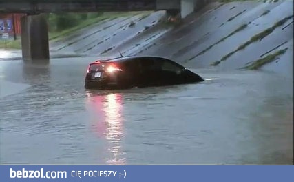 Kierowca w trakcie transmisji na żywo 