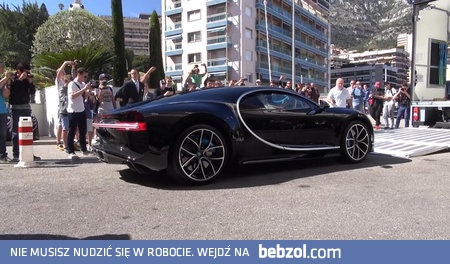 Bugatti Chiron w Monaco - co za maszyna!