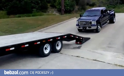 Poradnik JAK nie ładować Forda F-350 na lawetę