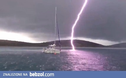 Piorun uderzył bardzo blisko 