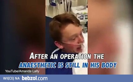 Dzieciak budzi się po znieczuleniu