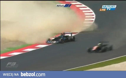 Kraksa w dzisiejszym wyścigu serii F3