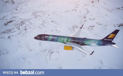 Malowanie zorzy polarnej na Boeingu 757