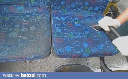 Czyszczenie siedzeń w busie