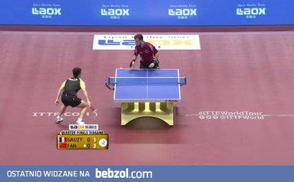 Ciekawe zagranie w tenisie stołowym