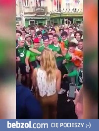 Irlandzcy kibole molestują Francuzkę