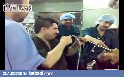 A w przełyku tego pacjenta znajduje się... 