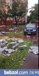 Skutki burzy w Warszawie