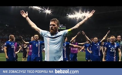 Islandzki okrzyk. Drużyna dziękuje kibicom