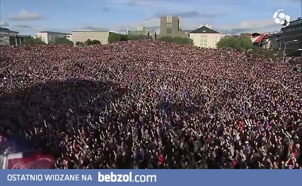 Powitanie reprezentacji Islandii po Euro 2016