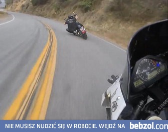 Harleyem przez kanion jadę tak