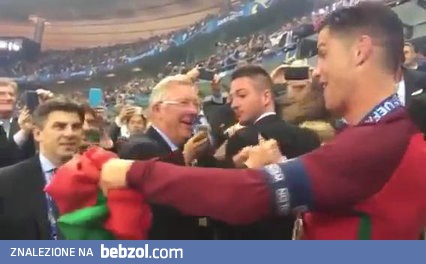 Sir Alex Ferguson i Cristiano Ronaldo 