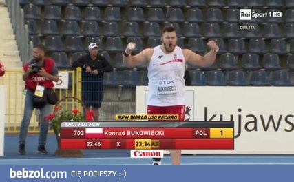 Konrad Bukowiecki mistrzem świata juniorów w pchnięciu kulą