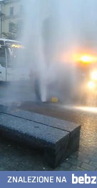 Gejzer na rynku w Krakowie