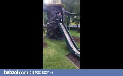 Tymczasem na zjeżdżalni