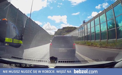 Nieudana próba objechania szeryfa drogowego