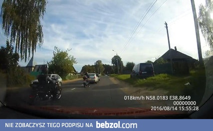 Zderzenie dwóch motocyklistów