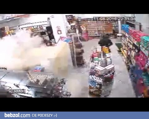 Ugasił napad na sklep