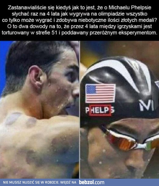 Wiadomo już dlaczego Michael Phelps osiąga takie wyniki