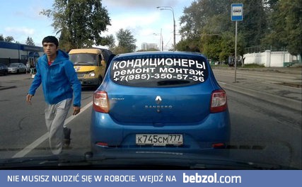 Standardowy dzien na rosyjskiej drodze