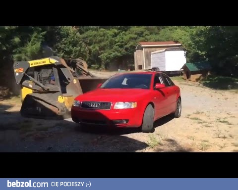 Wściekły tatuś niszczy samochód córki jako nauczkę