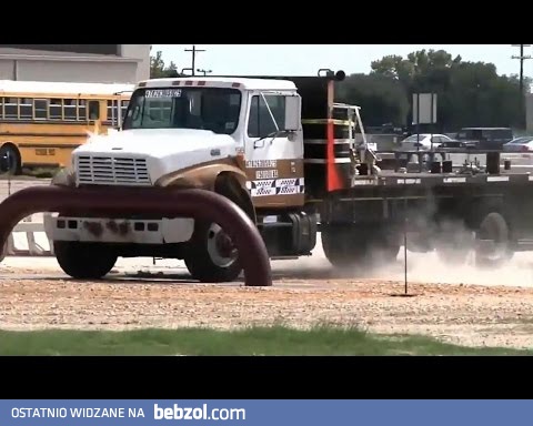 Test ogrodzenia dla samochodów ciężarowych