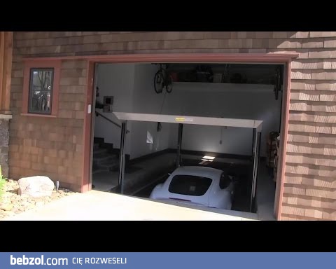 Garaż z windą dla samochodu