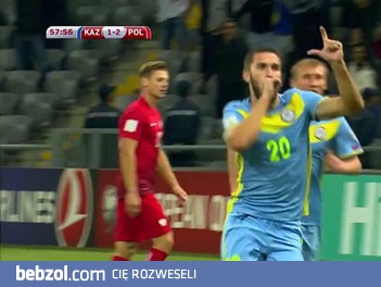 Kazachstan 2:2 Polska - strollowany skrót