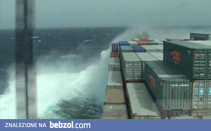 Odkształcenia kadłuba statku podczas sztormu