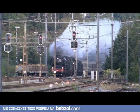 Szybki przelot przez stację składu ciągniętego 