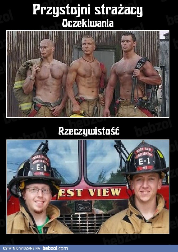 Przystojni strażacy