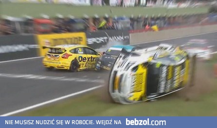 Kompilacja wypadków w sportach motorowych na torze wyścigowym