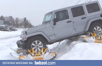 Genialne urządzenie pozwalające pokonać samochodem każdą zaspę 
