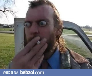 Gość wyciąga sobie oczy z oczodołów