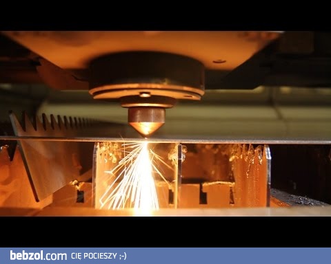 Laserowe wycinanie w arkuszu miękkiej stalowej blachy