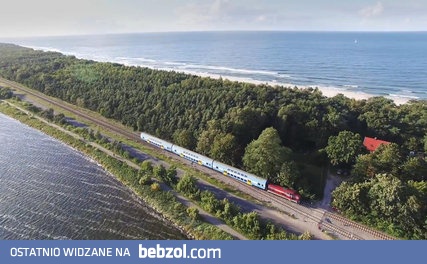 Niesamowite ujęcia pociągów na Półwyspie Helskim