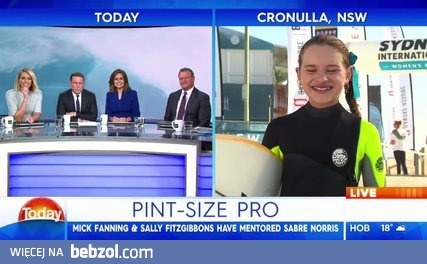 11 letnia australijka w TV opowiada o swoim tacie